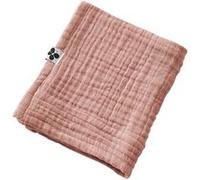 AltoBuy OUREA - Serviette Invité 30x50cm Gaze de Coton Rose pêche