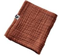 AltoBuy OUREA - Serviette Invité 30x50cm Gaze de Coton Terracotta