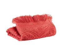 Serviette invité uni Vivaraise Zoe Rouge 30x50 cm