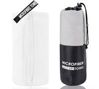 Serviette légère à séchage rapide pour salle de sport et natation en microfibre douce pour un toucher doux, portable et pratique (80 x 180 I)