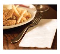 Serviette Lunch, 300 x 300 mm, 1 couche, blanc