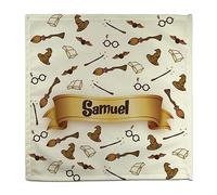 Serviette Magicien. Serviette personnalisée avec Name. Serviette en Tissu. 50% Coton. Serviette pour Enfants. Cadeaux personnalisés. Magicien
