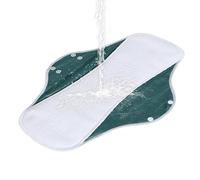 Serviette menstruelle en coton réutilisable, coussin de soins menstruel lavable, couche de tissu absorbant résistant aux fuites, insert d'hygiène, tissu multicouche respirant pour une utilisation mens