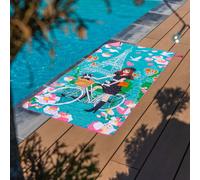 Serviette microfibre bleu 2