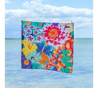 Serviette microfibre bleu