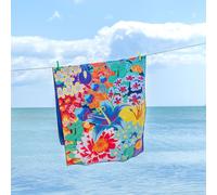 Serviette microfibre bleu