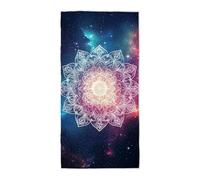 Serviette Microfibre Grande Taille 100x220cm, Serviette de Bain Mandala Motif, Plage Accessoire Anti Sable Microfibre Séchage Rapide, Voyage Piscine Plage, Paréo Multifonction, avec Pochette -3352