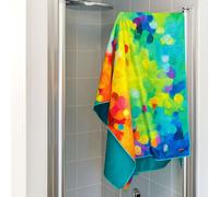 Serviette microfibre multicolore
