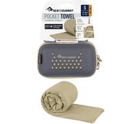 Sea to Summit Serviette Pocket Towel S – Microfibre compacte, ultra absorbante 40×80 cm Marron