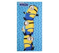 Serviette Minions 70 x 140 cm pour Enfants (garçons et Filles) - Serviette Douce et absorbante Minions pour la Plage, la Piscine et la Natation, Serviette d'été pour Enfants de 2 à 10 Ans