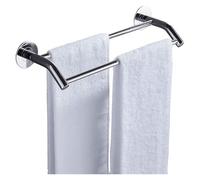 Serviette Murale Murale ， Porte-Serviettes Porte-Toile de Salle de Bain, Porte-Serviette en Acier Inoxydable, sans Punch, Barre de Serviette Double Salle de Bain, Porte-Toilettes de Cuisine / 42 cm