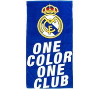 ARTESANÍA CERDÁ, S.L. Serviette officielle Real Madrid – Motif exclusif, coton bleu 70×140 cm
