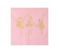 Serviette Papier Anniversaire Ballerine Or Rose Serviette De Table Mariage Serviettes Papier Jetables Cocktail Jetables De Table Mariage Décoration Pour Partys Célébrations 10 Paquet(33x33cm)
