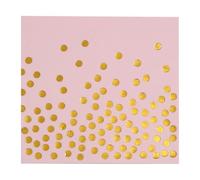 Serviette Papier Anniversaire Cercle D'Or Rose Serviette De Table Mariage Serviettes Papier Jetables Cocktail Jetables De Table Mariage Décoration Pour Partys Célébrations 10 Paquet(33x33cm)