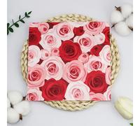 Serviette Papier Anniversaire Fleur Rouge Serviette De Table Mariage Serviettes Papier Jetables Cocktail Jetables De Table Mariage Décoration Pour Partys Célébrations 20 Paquet(33x33cm)