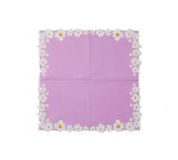 Serviette Papier Anniversaire Fleurs Violettes Blanches Serviette Anniversaire en Papier Anniversaire Serviettes Papier Jetables de Table Cocktail Mariage Décoration pour Partys 10 Paquet(33x33cm)