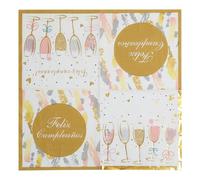 Serviette Papier Anniversaire Graffiti Rose Or Serviette Anniversaire en Papier Anniversaire Serviettes Papier Jetables de Table Cocktail Mariage Décoration pour Partys Célébrations 5 Paquet(33x33cm)