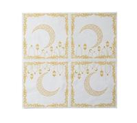 Serviette Papier Anniversaire Lune Dorée Blanche Serviette De Table Mariage Serviettes Papier Jetables Cocktail Jetables De Table Mariage Décoration Pour Partys Célébrations 15 Paquet(33x33cm)