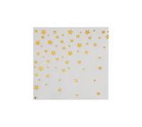 Serviette Papier Anniversaire Or Blanc Étoile Serviette De Table Mariage Serviettes Papier Jetables Cocktail Jetables De Table Mariage Décoration Pour Partys Célébrations 10 Paquet(33x33cm)