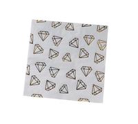 Serviette Papier Anniversaire Or Diamant Blanc Serviette Anniversaire en Papier Anniversaire Serviettes Papier Jetables de Table Cocktail Mariage Décoration pour Partys Célébrations 5 Paquet(33x33cm)