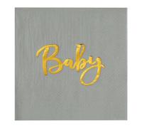 Serviette Papier Anniversaire Or Gris Serviette De Table Mariage Serviettes Papier Jetables Cocktail Jetables De Table Mariage Décoration Pour Partys Célébrations 10 Paquet(33x33cm)