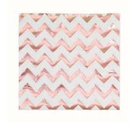 Serviette Papier Anniversaire Or Rose Blanc Serviette Anniversaire en Papier Anniversaire Serviettes Papier Jetables de Table Cocktail Mariage Décoration pour Partys 20 Paquet(33x33cm)