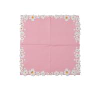 Serviette Papier Anniversaire Rose Orange Blanc Serviette Anniversaire en Papier Anniversaire Serviettes Papier Jetables de Table Cocktail Mariage Décoration pour Partys 15 Paquet(33x33cm)