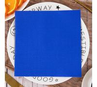 Serviette Papier Bleu Royal Serviette de Table Anniversaire Jetables Cocktail Mariage Décoration de Table pour les Partys Célébrations Papier Toilette 10 Paquet(33x33cm)