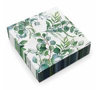 Serviette Papier Mariage,Serviette de Table Papier,80 Pcs Serviettes Papier
