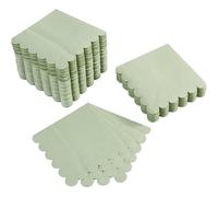 Serviette Papier,Serviette De Table Papier Lot de 50 serviettes jetables à 2 plis for cocktail, dessert, dîner, mariage, anniversaire, réception(50pcs sage green)