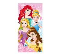 Jerry Fabrics Disney Princess Character Kids Natation Plage et Serviettes de Bain, Coton, Pink, 140x140x0.5 cm