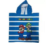 Serviette Poncho De Bain Microfibres À Capuche Super Mario et Luigi