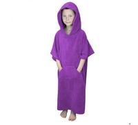 Poncho enfant , sortie de bain - violet