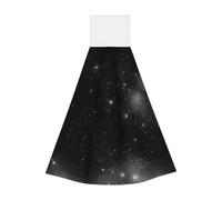 Serviette portable à suspendre galaxie noire et blanche, serviette de cuisine super absorbante, serviette de cuisine pour enfants adultes salle de bain cuisine serviette suspendue