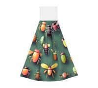 Serviette portable à suspendre Insect Atlas - En velours - Super absorbante - Pour enfants et adultes - Pour salle de bain et cuisine