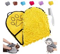 Serviette pour animaux de compagnie ultra absorbante et sèche en microfibre, super absorbante, serviette de bain pour animaux de compagnie, pour chats et chiens, durable, séchage rapide, lavable en
