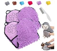 Serviette pour animaux de compagnie ultra absorbante et sèche en microfibre, super absorbante, serviette de bain pour animaux de compagnie, pour chats et chiens, durable, séchage rapide, lavable en