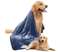 Serviette pour chien - enveloppe de bain en microfibre super absorbante, chiffon de piment à séchage rapide ultra doux, accessoire de toilettage léger du chiot | Nettoyage à sec rapide premium pour le