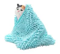 Serviette pour chien, serviette de bain pour chien | Serviettes douces en microfibre pour le bain pour chiots,Serviette de toilettage pour chien avec poches pour les mains, serviettes d'âme