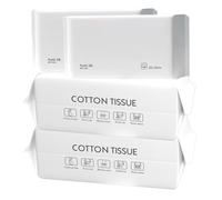 Serviette pour le visage jetable 4 sacs 3D Perle Modèle Super absorbant Face Fipes Dégradable Fibre végétal Fibre humide et séchez les serviettes propres quotidiennes pour le visage pour les voy
