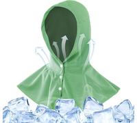 Serviette Rafraîchissante à Capuche | Protection Solaire, Respirante Et à Séchage Rapide | Cape Rafraîchissante La Nuque Et La Tête, Idéale Green Refer to Description