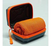 Serviette rafraîchissante en EVA à séchage rapide pour le camping en plein air et la course à pied, serviette de fitness, cadeau promotionnel (orange)