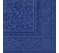 Serviette 'ROYAL Collection Ornaments', bleu foncé