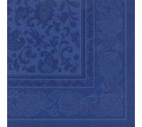 Papstar Serviettes Royal Collection – Lot de 50, 40 x 40 cm, pliage en 4, noir avec ornements