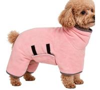 Serviette sèche en polaire douce et absorbante pour petit chien | Le peignoir en polaire douce absorbe rapidement l'humidité et garde les chiens après le bain ou les promenades pluvieuses