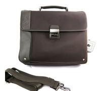 Serviette spécial ordinateur 'David William' marron (2 soufflets)