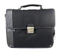 Serviette spécial ordinateur 'David William' noir (1 soufflet)