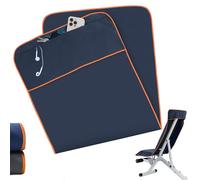 Serviette Sport 120×50cm avec Capuche | Serviette Fitness Microfibre Séchage Rapide | Gym Towel avec Poche Zippée pour Banc & Entraînement