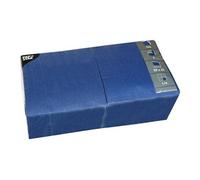 - Serviette - Taille 33 x 33 cm - jetable - bleu foncé (pack de 250)