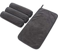 Serviette Visage Démaquillante Microfibre,Chiffon Démaquillant Ultra Douce,Serviette Démaquillante Lavable,Hypoallergénique Sans Produits Chimiques Convient Pour Bébé,20x40cm,Gris